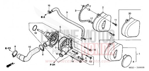 POMPE A EAU CB600F2 de 2002